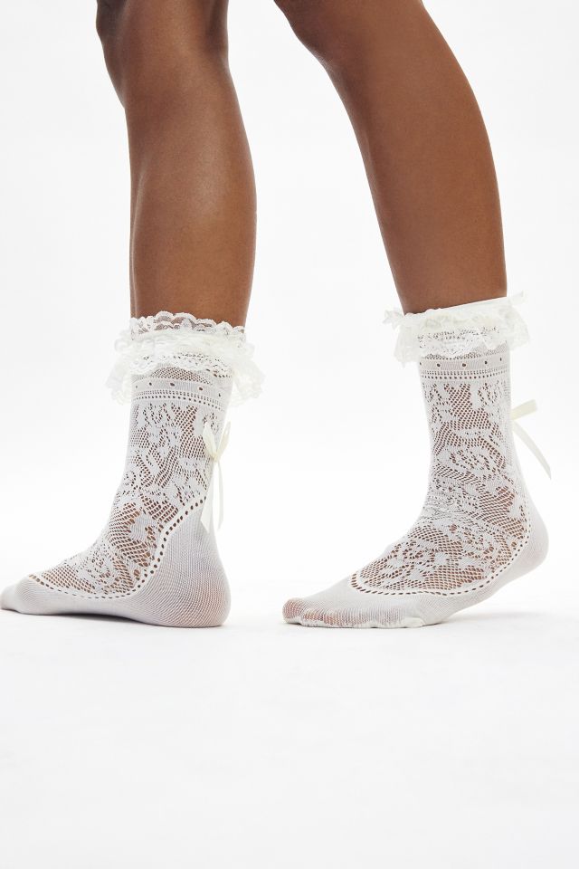 Ruffles & Bows Lace Sock #1