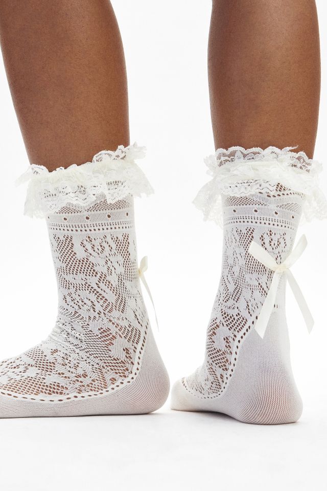 Ruffles & Bows Lace Sock #2