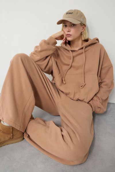 Out From Under Try Me Bubble Hoodie Sweatshirt In Cinnamon Swirl, Women's At Urban Outfitters In Brown