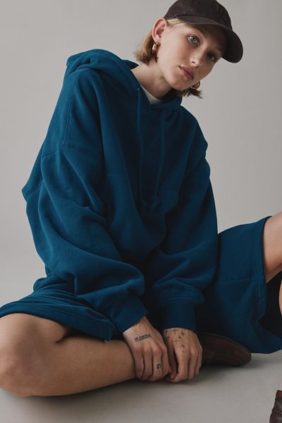 Out From Under Try Me Bubble Hoodie Sweatshirt In Blue Opal, Women's At Urban Outfitters