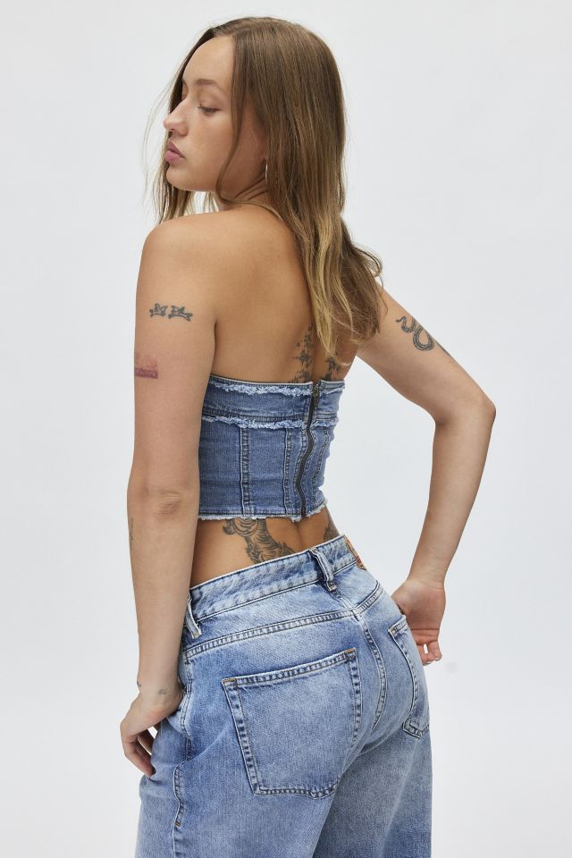 Ecote Kate Denim Tube Top #2