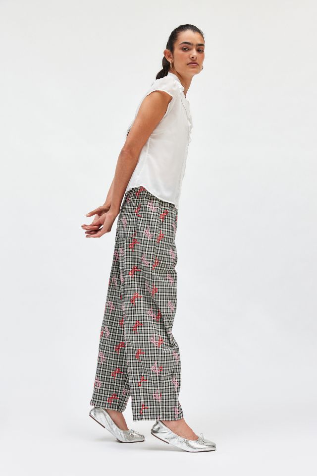 Kimchi Blue Critter Embroidered Wide Leg Pant #1