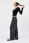 Kimchi Blue Critter Embroidered Wide Leg Pant