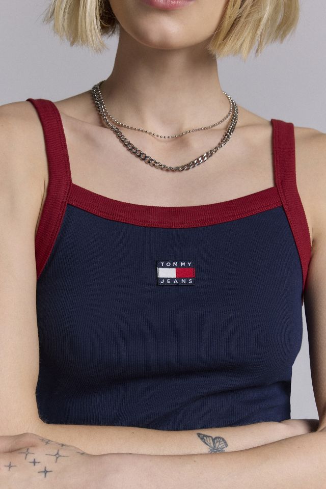 Tommy Jeans Badge Ribbed Knit Tank Top #1