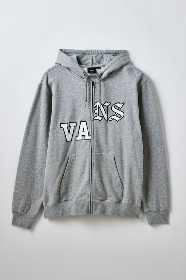 Vans Split Logo Zip-Up Hoodie Sweatshirt | Urban Outfitters Vans Split Logo Zip-Up Hoodie Sweatshirt | Urban Outfitters