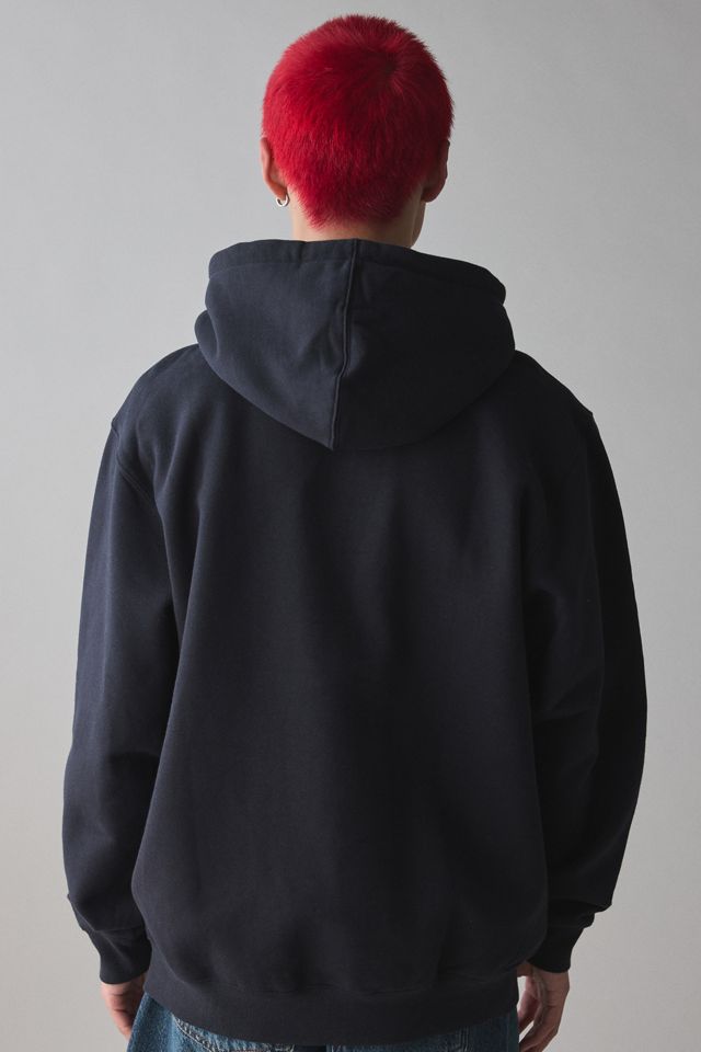 Hoodie Red Vans Urban Outfitters BDG Slouch Stripe Zip-through