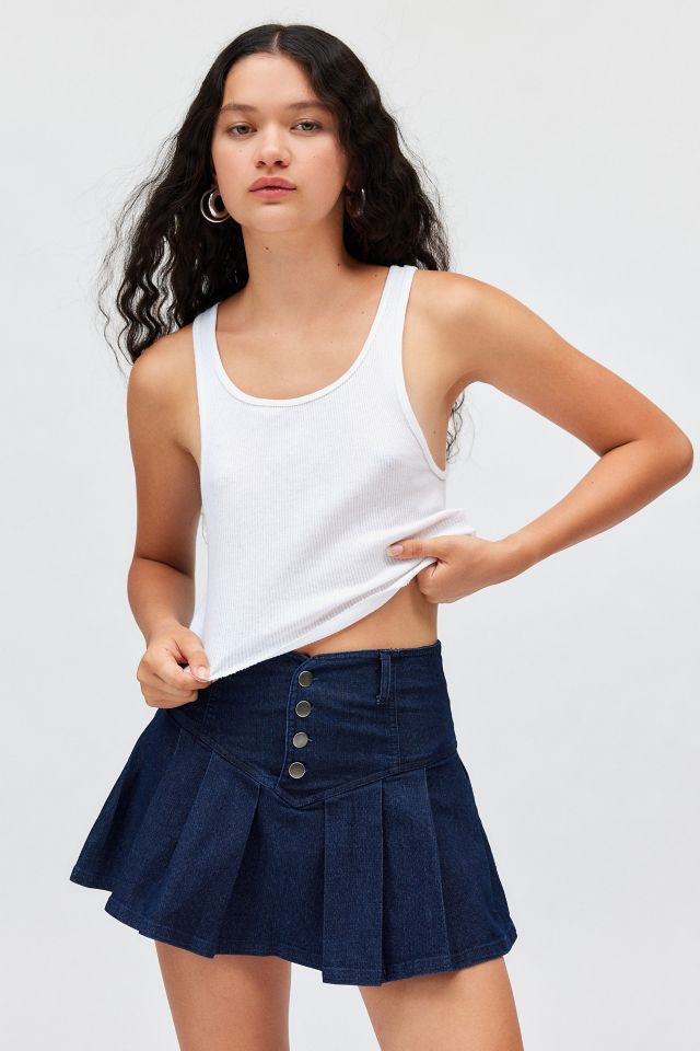 Kimchi Blue Annabeth Drop Waist Denim Mini Skirt #2