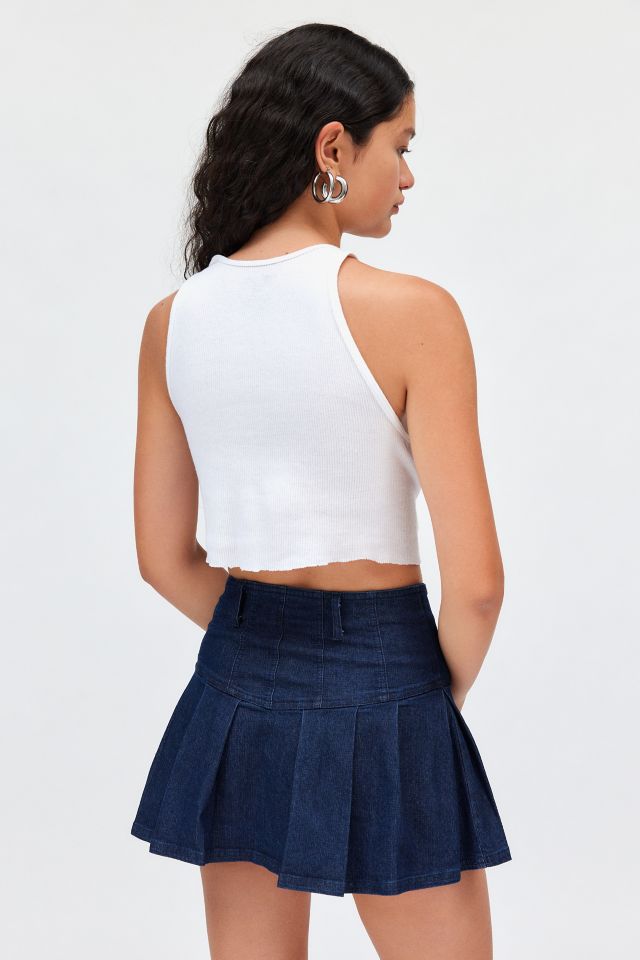 Kimchi Blue Annabeth Drop Waist Denim Mini Skirt #3
