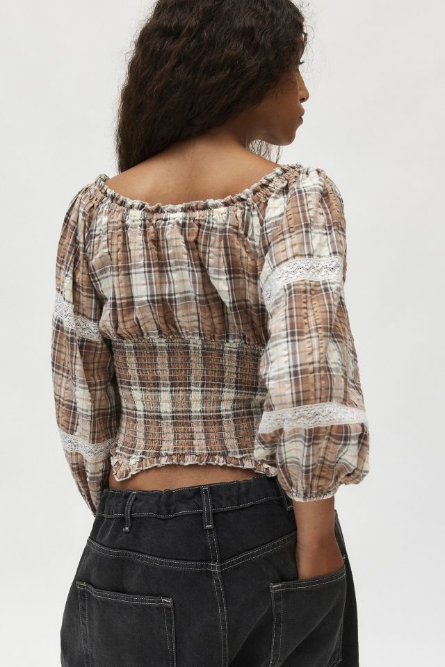 Kimchi Blue Marley Long Sleeve Check Blouse #2