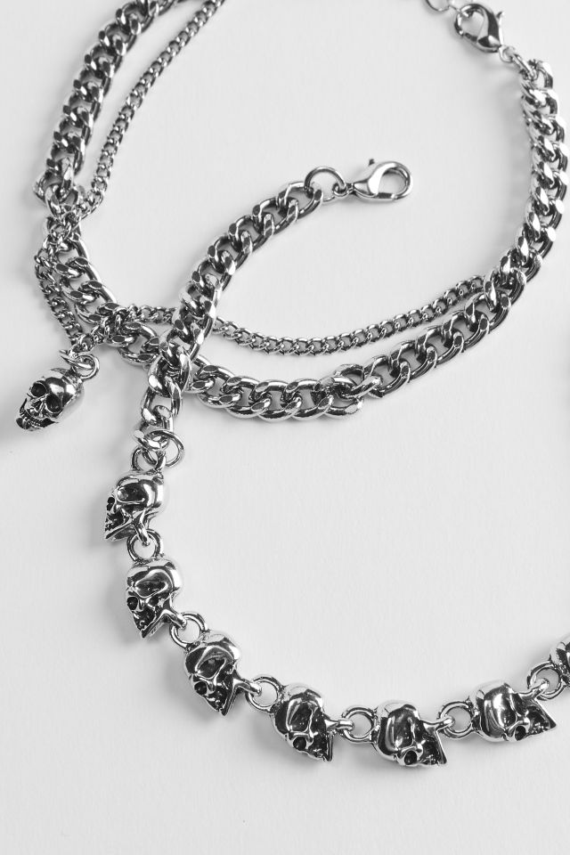Ensemble de Bracelet Crâne et Chaîne #1