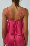 Kat The Label Sorrento Lace Trim Satin Cami