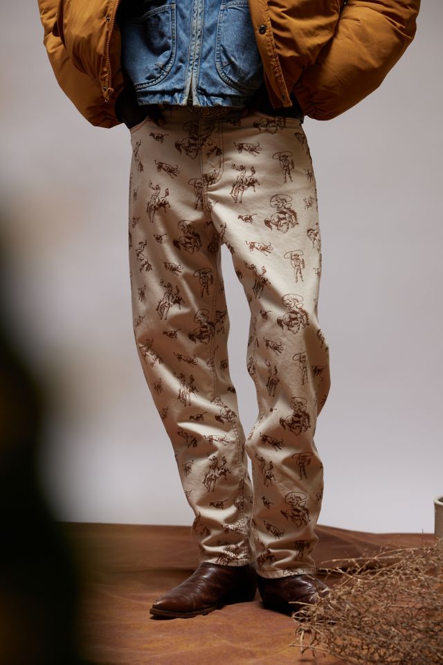 Jean utilitaire coupe droite BDG à imprimé cowboy #3