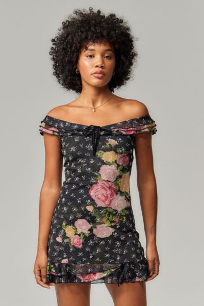 Sister Jane Bouquet Jacquard Floral Mini Dress | Urban
