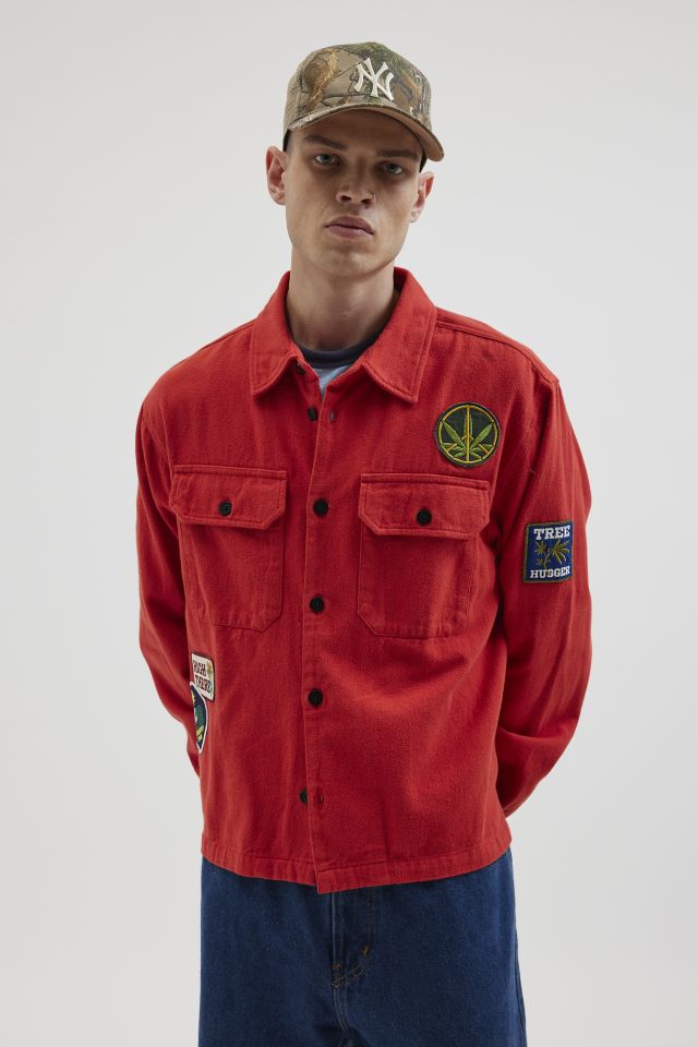 BDG Campfire Patch Button-Down Overshirt #4