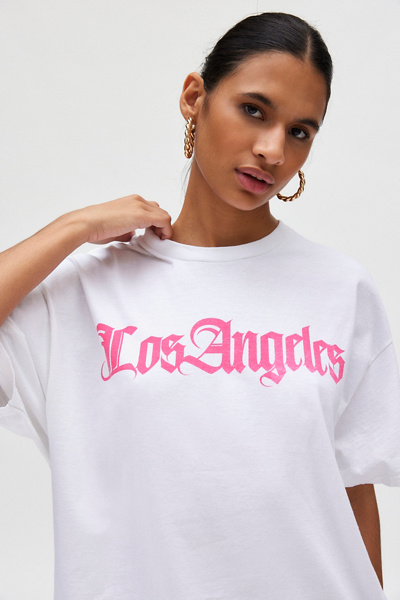Urban Backwoods Los Angeles Skyline Women's T-Shirt - Premium Cotton Tee, Regular Fit
