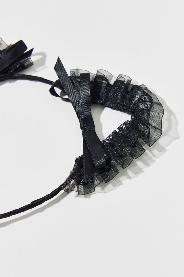 Lacey Bow Cat Ears Headband #2