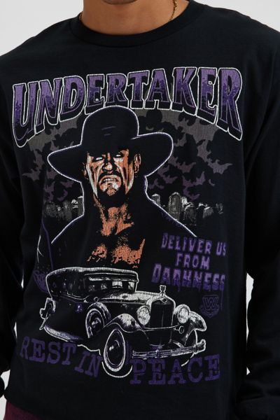 WWE The Undertaker Graphic Cropped Long Sleeve Tee