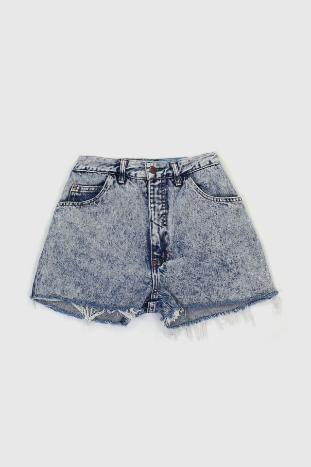 Vintage 90s Acid Wash Distressed Denim Shorts Urban Outfitters