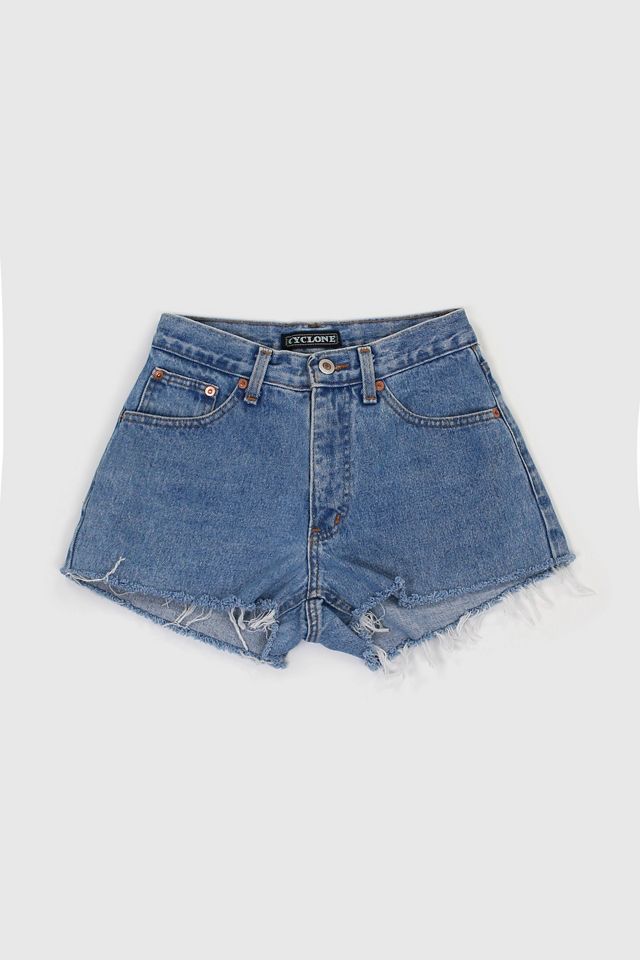 Vintage Distressed Denim Shorts