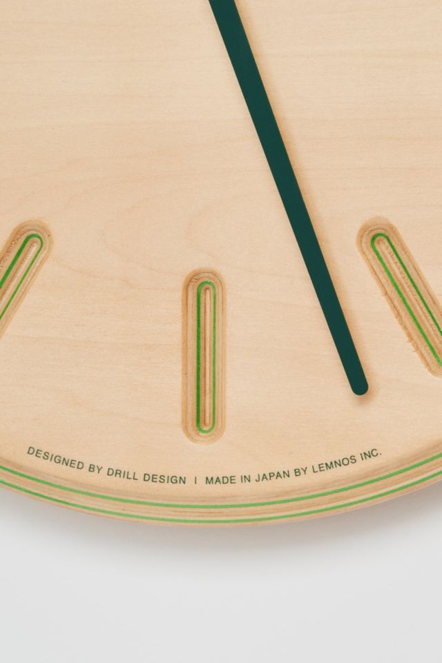 Lemnos Paper-Wood Line Wall Clock #3