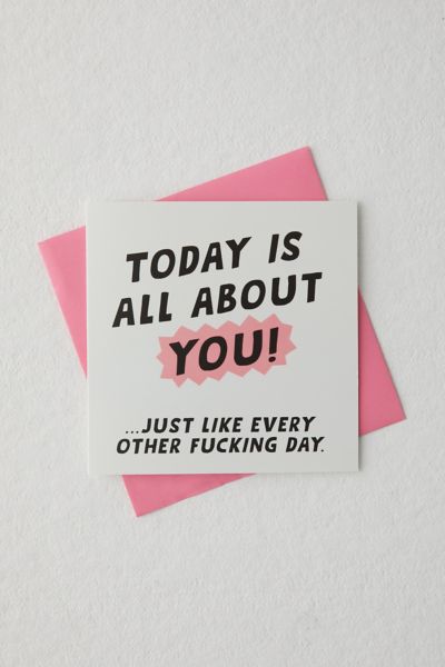 Today Is All About Your Birthday Card