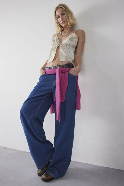 BDG OZZY LOOSE JEAN IN VINTAGE DENIM DARK, WOMEN'S AT URBAN OUTFITTERS 