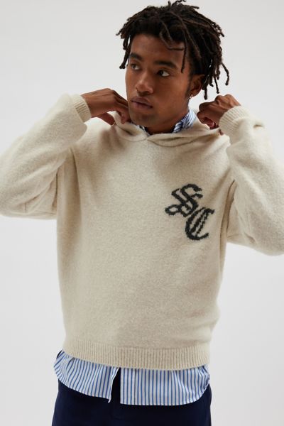 Standard Cloth Wyatt Hoodie Sweater In Ivory, Men's At Urban Outfitters