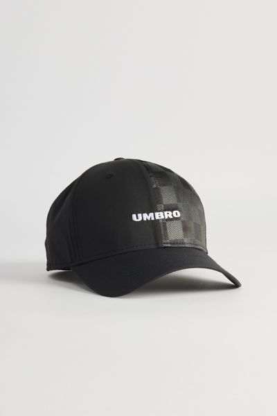 Umbro Check Snapback Hat In Black, Men's At Urban Outfitters In Black
