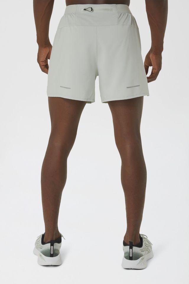 asics road 2 in 1 5 inch short herren