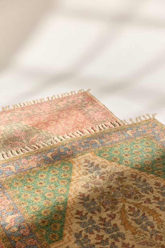 Parisa Medallion Printed Washable Rug #4