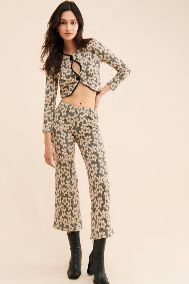 Tach Clothing Nelida Jacquard Floral Cardigan #3