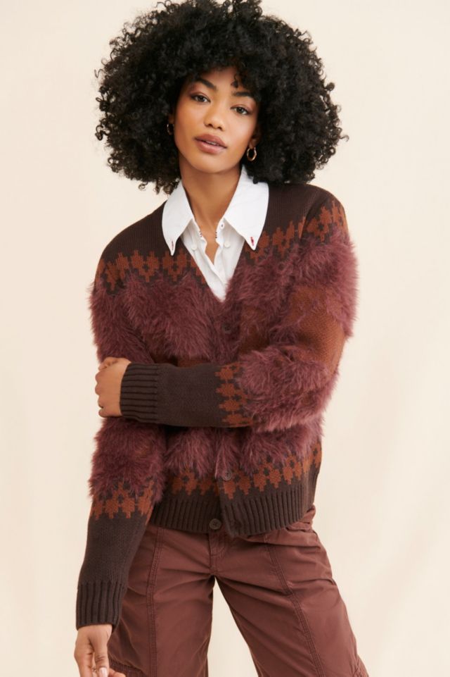 BDG Nordic Fuzzy Horse Cardigan #2