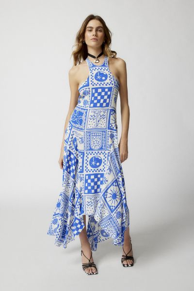 Janet Strappy-Back Midi Dress
