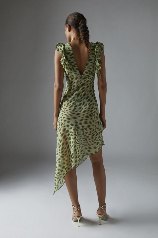 Devon Semi-Sheer Chiffon Midi Dress #3