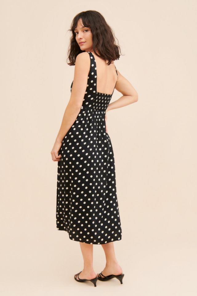 Lydia Polka Dot Midi Dress #2