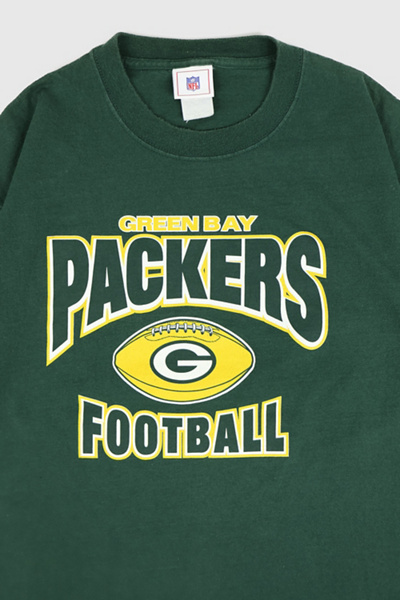 Vintage des années 90 Green Bay Packers chemise homme XL vert Coach