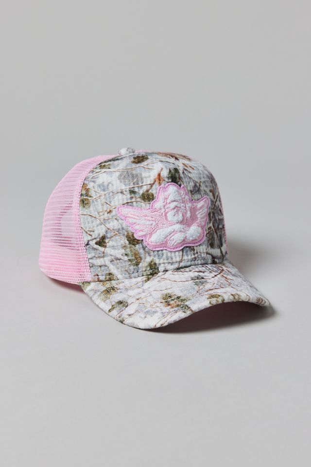 Boys Lie Rose Colored Camo Trucker Hat #1