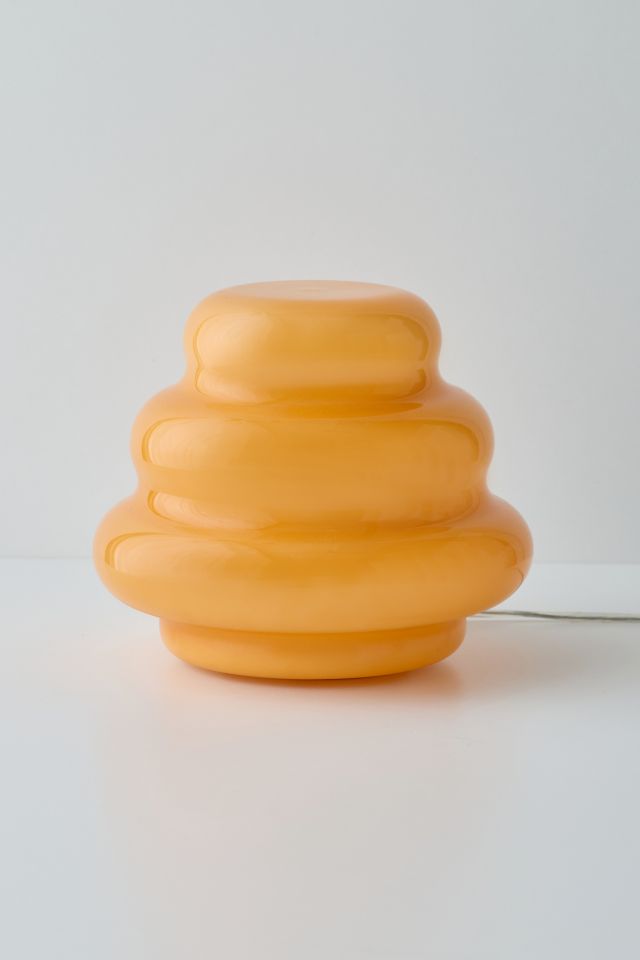 Codi Sculptural Glass Table Lamp | Modern Bedside Light