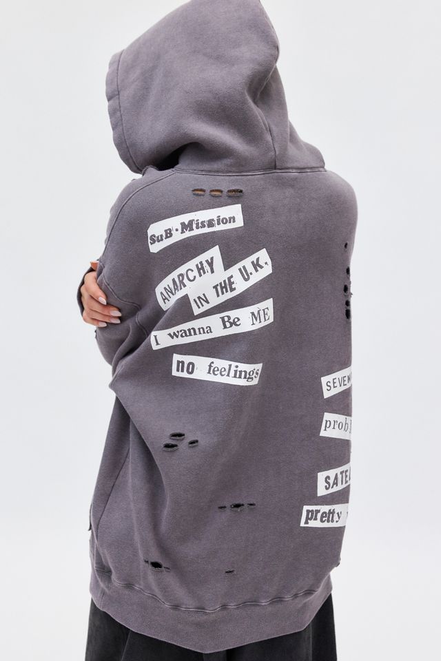 Sex Pistols Patched Graphic Hoodie Sweatshirt | Urban Outfitters