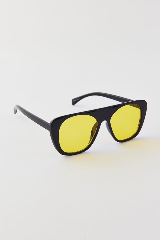 Rounded Oversized Aviator Sunglasses #1