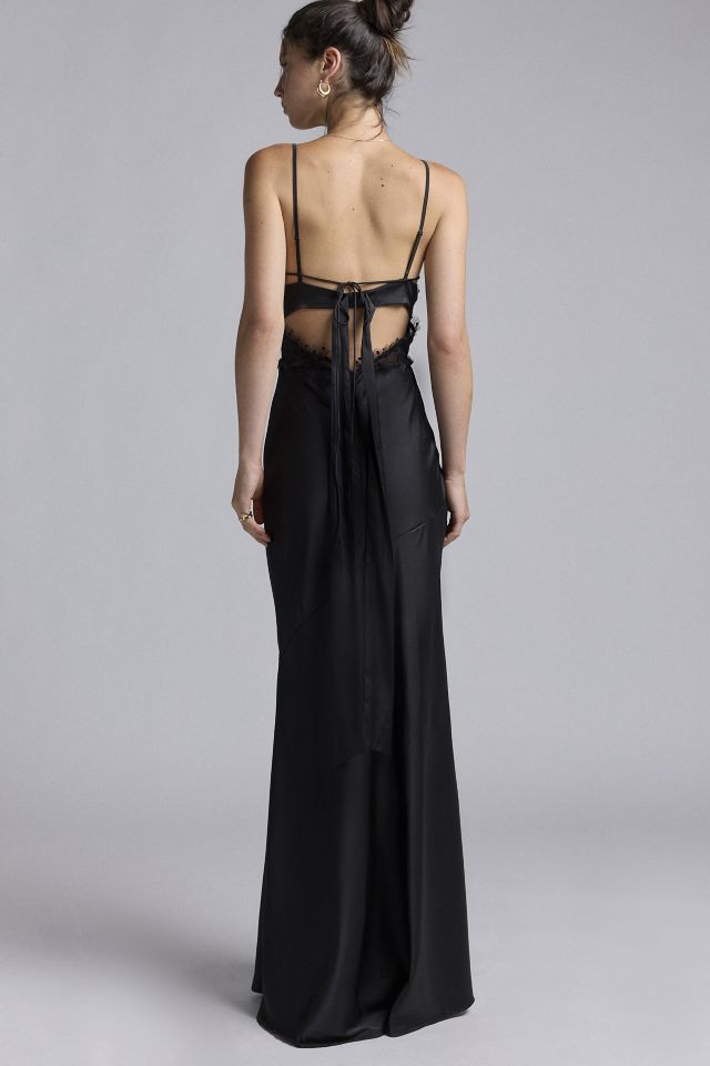 For Love & Lemons Val Heart Cups Slip Maxi Dress #3