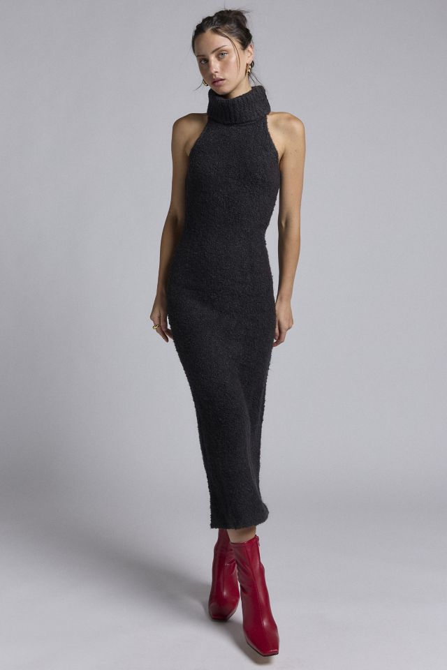 Glamorous Turtleneck Sleeveless Sweater Midi Dress #1