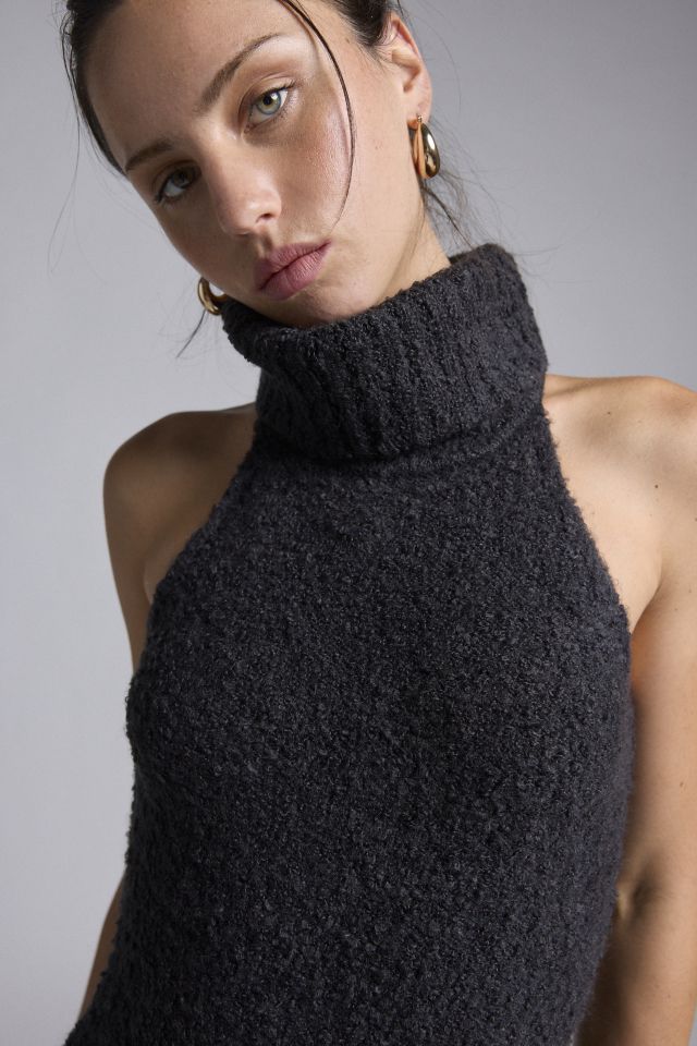 Glamorous Turtleneck Sleeveless Sweater Midi Dress #2