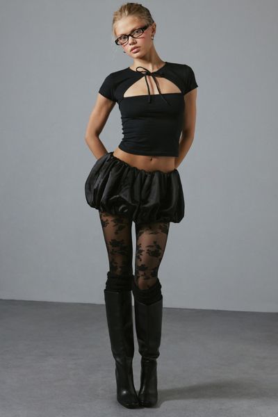 For Love & Lemons Lena Bubble Micro Mini Skirt