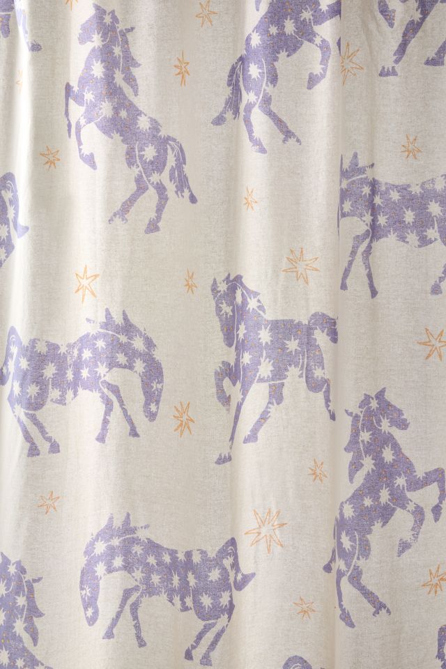 Roan Ponies Patterned Shower Curtain #1