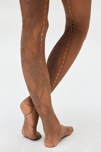 Cutout Sheer Lace Tights