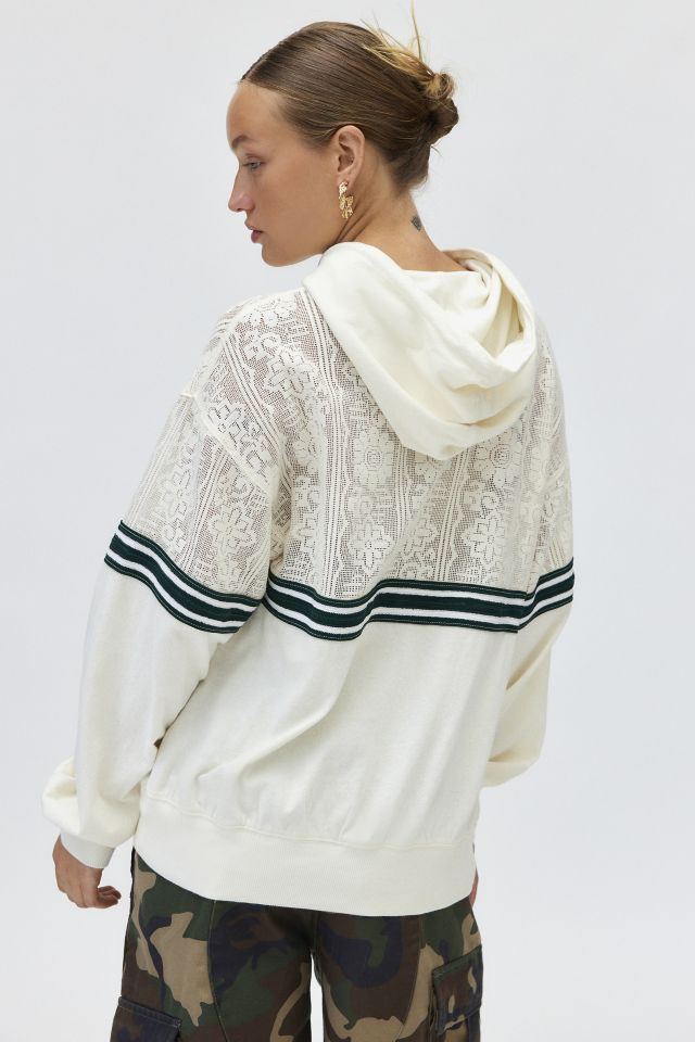 Chandail à capuchon BDG Bobbie Varsity Graphique Spliced en dentelle #2