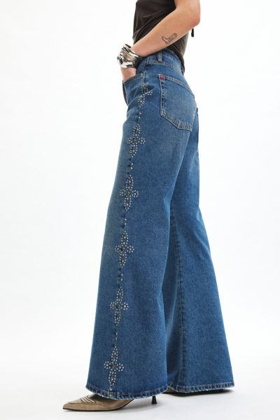 BDG Jessie Studded Mid-Rise Bootcut Jean