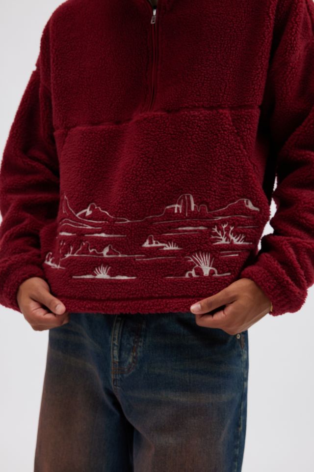 BDG Scotty Chainstitch Fleece Half-Zip Mock Neck Sweatshirt #3