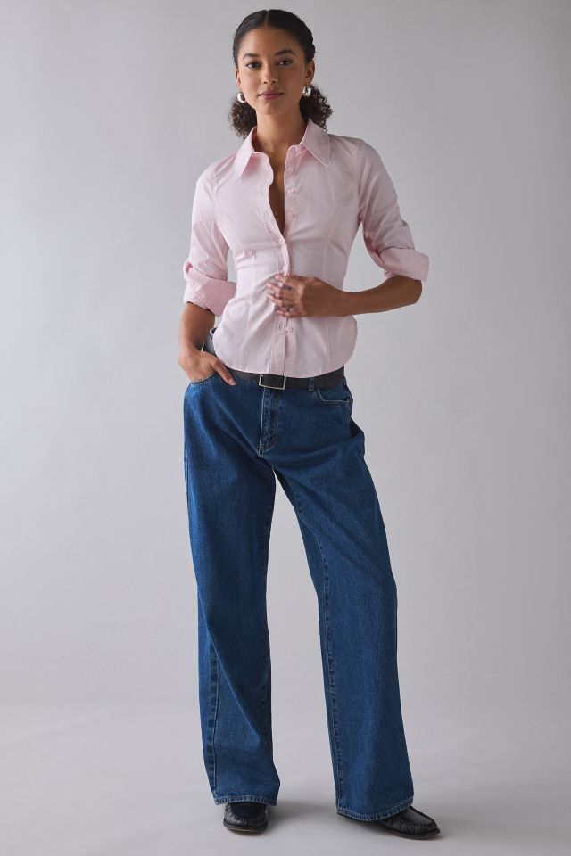 UO Leilani Slim Button Up Shirt #2